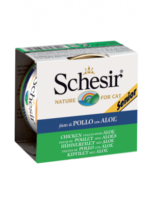 Schesir Gato Sénior Filete de Frango com Aloé em Gelatina 85GR